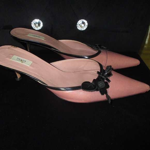 Prada Shoes - Prada Pink Slides Mules Sandals